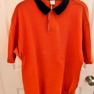 Nautica Men's Orange Polo Shirt